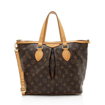 Louis Vuitton Monogram Canvas Palermo PM Tote (SHF-7Kefhj)