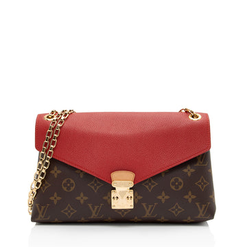 Louis Vuitton Monogram Canvas Pallas Chain Shoulder Bag (SHF-0DnP5y)