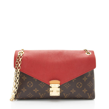 Louis Vuitton Monogram Canvas Pallas Chain Shoulder Bag (SHF-WhukwN)