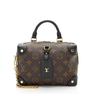 Louis Vuitton Monogram Canvas Petite Malle Souple Satchel
