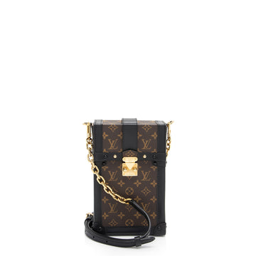 Louis Vuitton Monogram Canvas Pochette Trunk Vertical Shoulder Bag (SHF-9nXL0z)