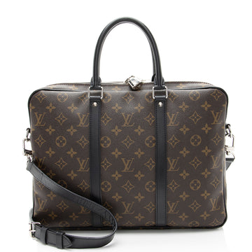 Louis Vuitton Monogram Canvas Porte Documents Voyage PM Messenger