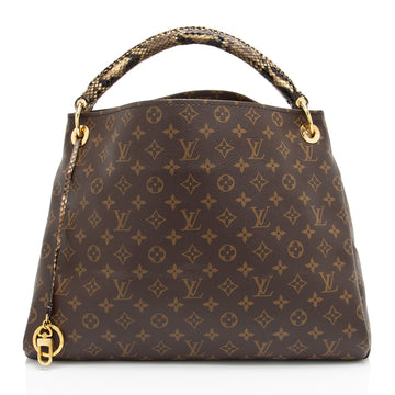 Louis Vuitton Monogram Canvas Python Artsy MM Shoulder Bag