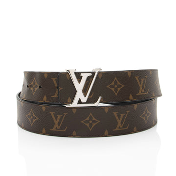 Louis Vuitton Monogram Canvas Reversible Initiales Belt - Size 44 / 110
