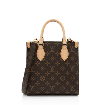 Louis Vuitton Monogram Canvas Sac Plat BB Tote (SHF-YzNIVJ)