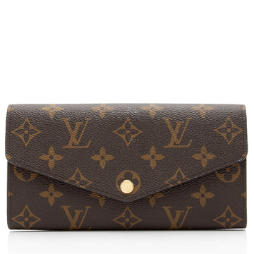 Louis Vuitton Monogram Canvas Sarah Wallet (SHF-6H5ZIo)