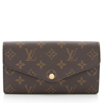Louis Vuitton Monogram Canvas Sarah Wallet (SHF-qHxXYu)