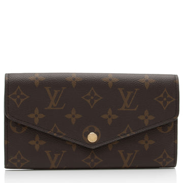 Louis Vuitton Monogram Canvas Sarah Wallet (SHF-F2DtKT)