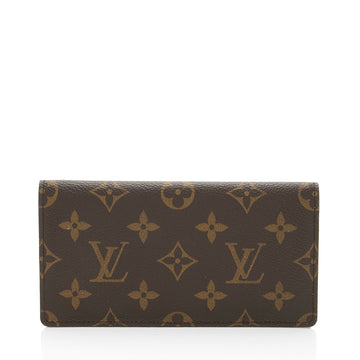 Louis Vuitton Monogram Canvas Simple Checkbook Cover