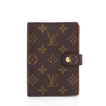 Louis Vuitton Monogram Canvas Small Ring Agenda Cover (SHF-XRqZoM)