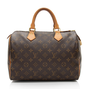 Louis Vuitton Monogram Canvas Speedy 30 Satchel (SHF-uufe7d)