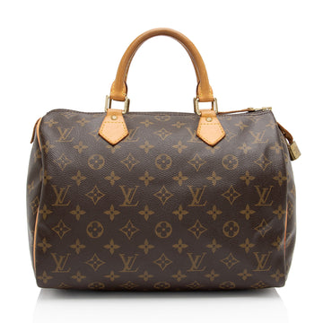Louis Vuitton Monogram Canvas Speedy 30 Satchel (SHF-0xkjXO)