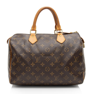 Louis Vuitton Monogram Canvas Speedy 30 Satchel (SHF-vg2Q2i)