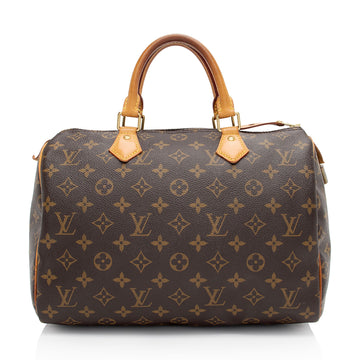 Louis Vuitton Monogram Canvas Speedy 30 Satchel (SHF-46wmzn)