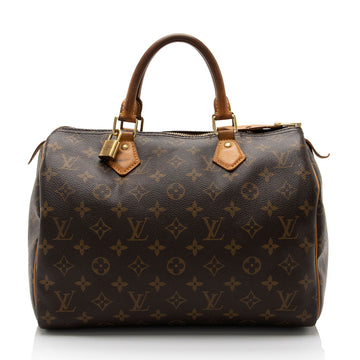 Louis Vuitton Monogram Canvas Speedy 30 Satchel (SHF-usMEGZ)