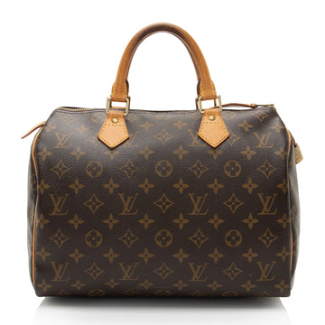 Louis Vuitton Monogram Canvas Speedy 30 Satchel (SHF-D4HONV)