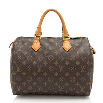 Louis Vuitton Monogram Canvas Speedy 30 Satchel (SHF-Y6nBhs)