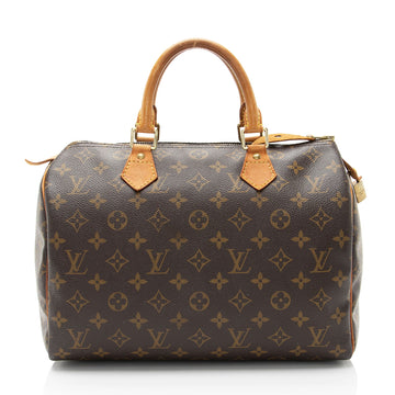 Louis Vuitton Monogram Canvas Speedy 30 Satchel (SHF-xGja6B)