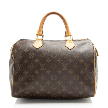 Louis Vuitton Monogram Canvas Speedy 30 Satchel