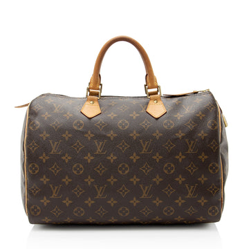 Louis Vuitton Monogram Canvas Speedy 35 Satchel