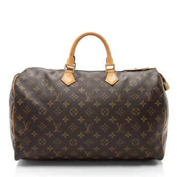 Louis Vuitton Monogram Canvas Speedy 40 Satchel