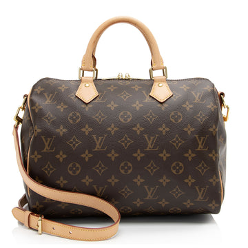 Louis Vuitton Monogram Canvas Speedy Bandouliere 30 Satchel (SHF-ofssD0)