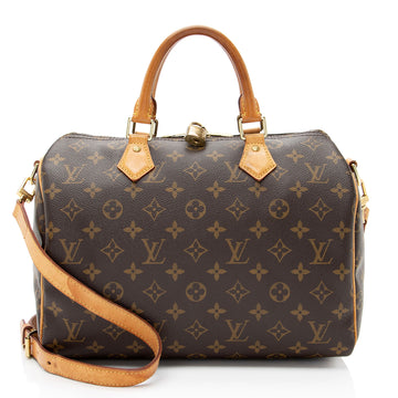 Louis Vuitton Monogram Canvas Speedy Bandouliere 30 Satchel