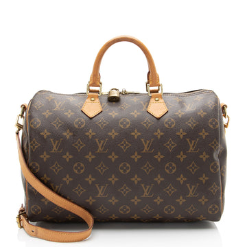 Louis Vuitton Monogram Canvas Speedy Bandouliere 35 Satchel