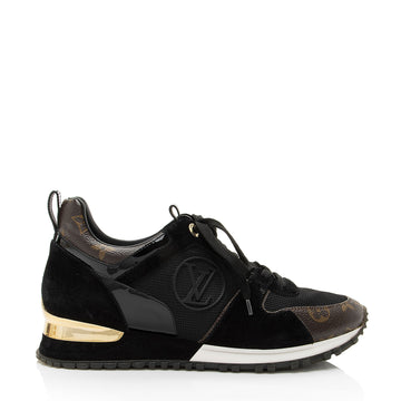 Louis Vuitton Monogram Canvas Suede Run Away Sneakers - Size 9 / 39