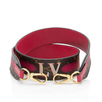 Louis Vuitton Monogram Canvas Summer Trunks Bandouliere Shoulder Strap (SHF-xiMM6M)