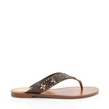 Louis Vuitton Monogram Canvas Sunny Thong Sandals - Size 7 / 37