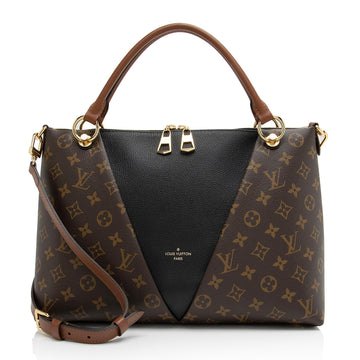 Louis Vuitton Monogram Canvas V Tote MM (SHF-xfJRm0)