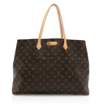 Louis Vuitton Monogram Canvas Wilshire GM Tote (SHF-20784)