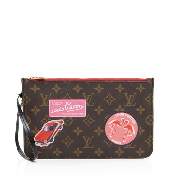 Louis Vuitton Monogram Canvas World Tour Neverfull MM Pochette