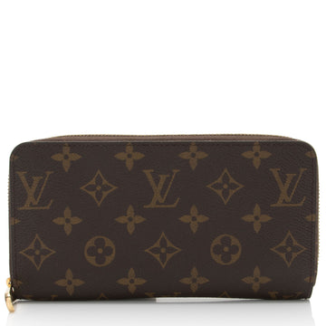 Louis Vuitton Monogram Canvas Zippy Wallet (SHF-3GB61m)