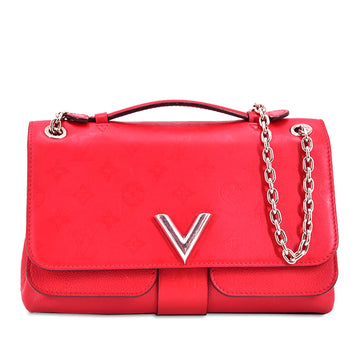 Louis Vuitton Monogram Cuir Plume Ecume Very Chain Bag (SHG-5zpy7Q)