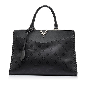 Louis Vuitton Monogram Cuir Plume Very Zipped (SHG-aVJIEx)