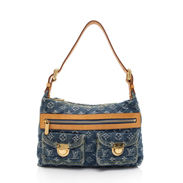 Louis Vuitton Monogram Denim Baggy PM Shoulder Bag (SHF-ryLUhk)