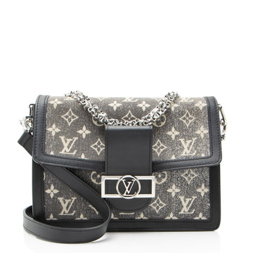 Louis Vuitton Monogram Denim Jacquard Dauphine MM Shoulder Bag