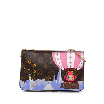 Louis Vuitton Monogram Double Zip Pochette Illustre Vivienne Shanghai