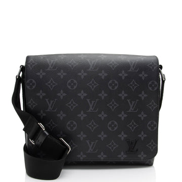 Louis Vuitton Monogram Eclipse District PM Messenger (SHF-vwUUWv)