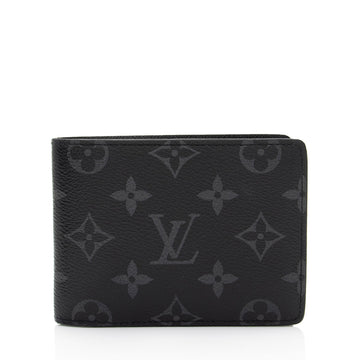 Louis Vuitton Monogram Eclipse Multiple Wallet (SHF-XtFELd)