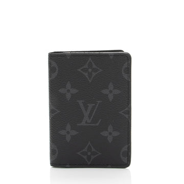 Louis Vuitton Monogram Eclipse Pocket Organizer Wallet (SHF-QWewtU)