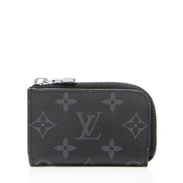 Louis Vuitton Monogram Eclipse Porte Monnaie Jour Zip Coin Purse