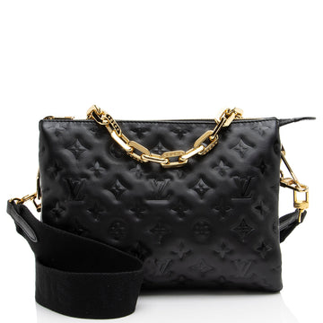 Louis Vuitton Monogram Embossed Lambskin Coussin PM Shoulder Bag