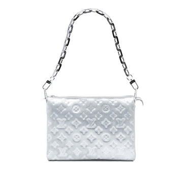 Louis Vuitton Monogram Embossed Puffy Lambskin Coussin PM