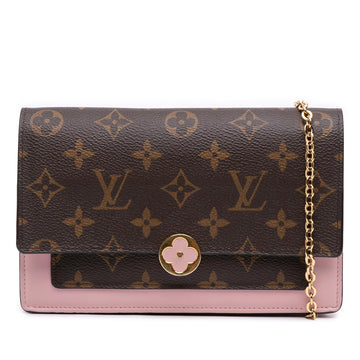 Louis Vuitton Monogram Flore Wallet On Chain