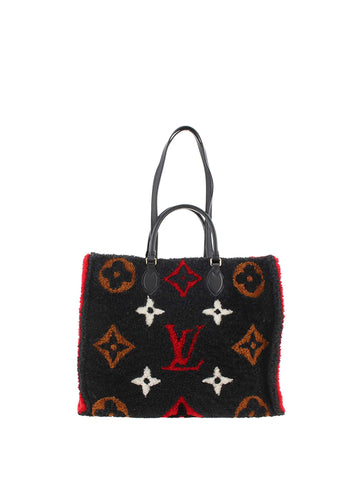 Louis Vuitton Monogram Giant Shearling Teddy Onthego GM (SHG-Zz4bpd)