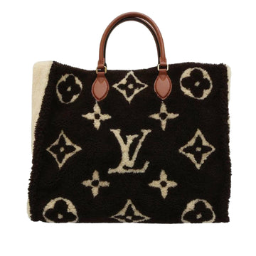 Louis Vuitton Monogram Giant Shearling Teddy Onthego GM (SHG-2cIPmB)