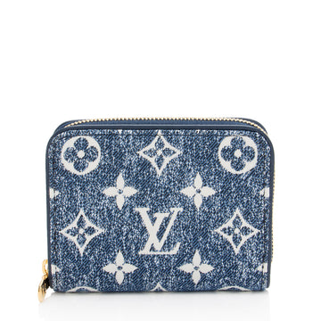 Louis Vuitton Monogram Jacquard Denim Zippy Coin Wallet